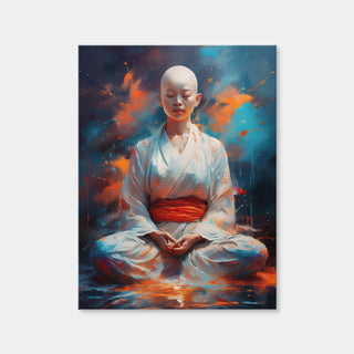 AUTO-MOCKUP WHITE | Young Buddhist Monk | 1 Piece | Gallery Wrap Canvas | group=3x4