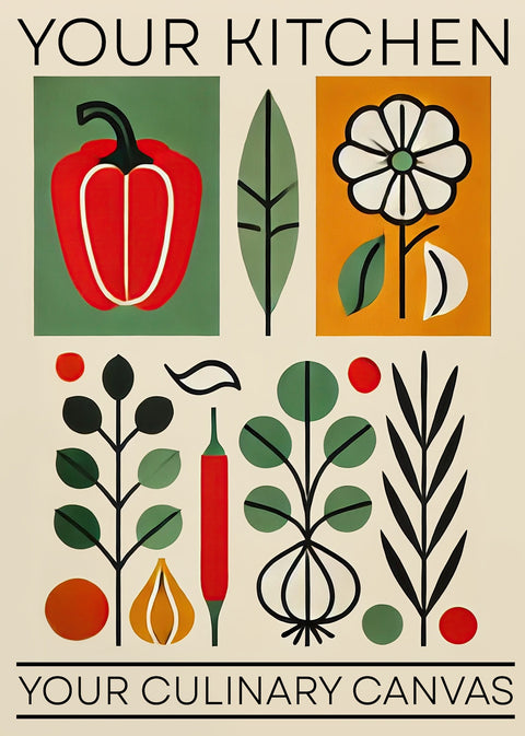 Your kitchen, your culinary canvas Wall Art