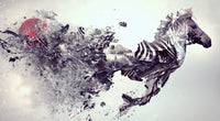 Zebra Abstract Wall Art