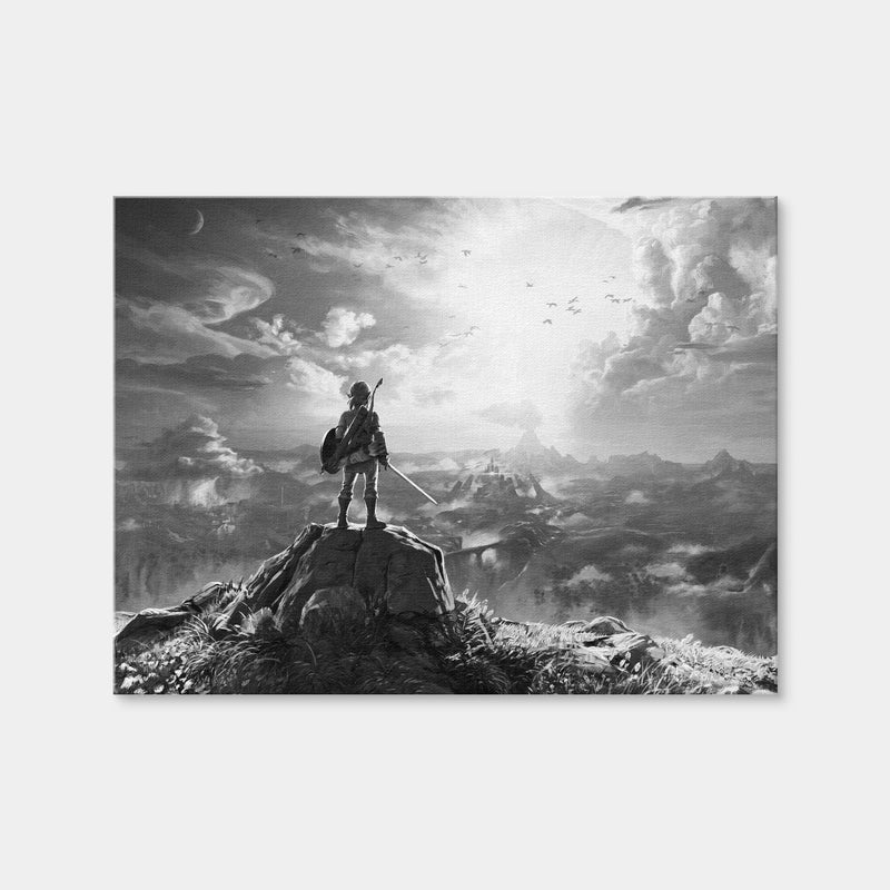 AUTO-MOCKUP WHITE | Zelda Grayscale | 1 Piece | Gallery Wrap Canvas | group=4x3