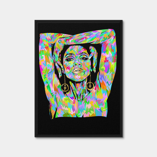 Zendaya Wall Art — Framed Canvas Format preview