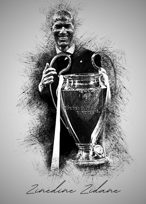 Zinedine Zidane Wall Art