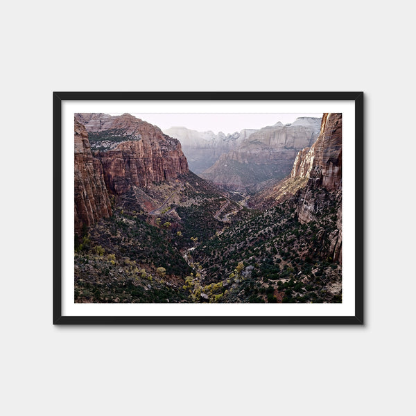 Zion National Park Wall Art — Framed Print Format preview