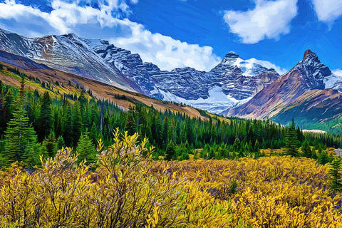 autumn mountains Wall Art