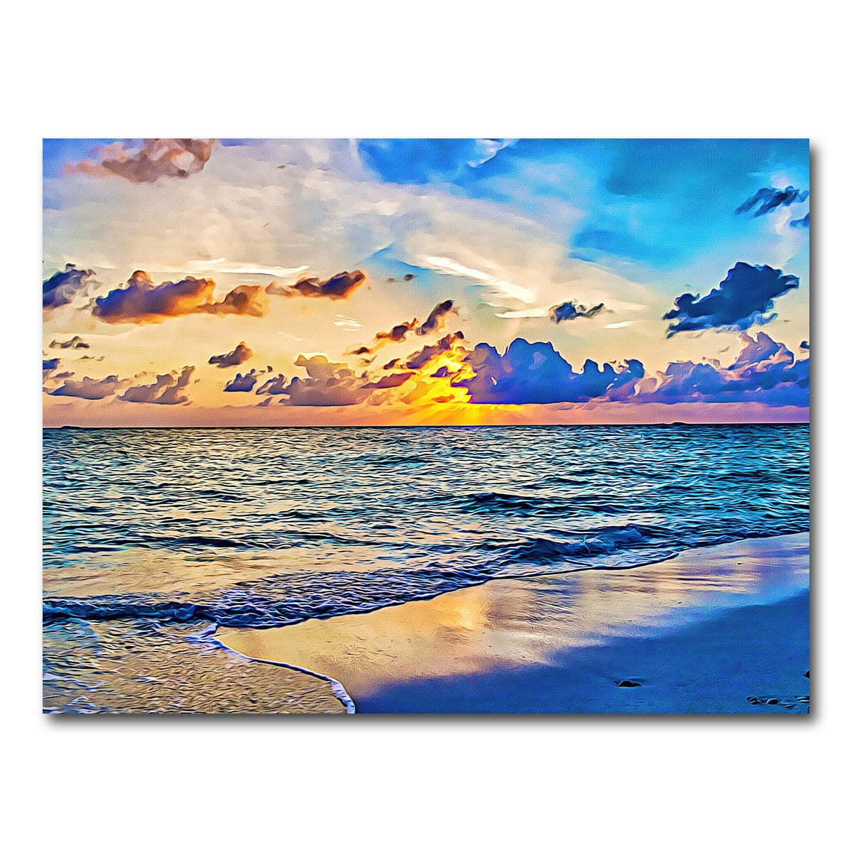 AUTO-MOCKUP WHITE | azure sunset | 1 Piece | Gallery Wrap Canvas | group=4x3