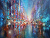blue city Wall Art
