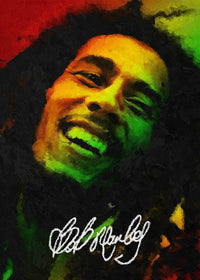 bob marley painting Wall Art