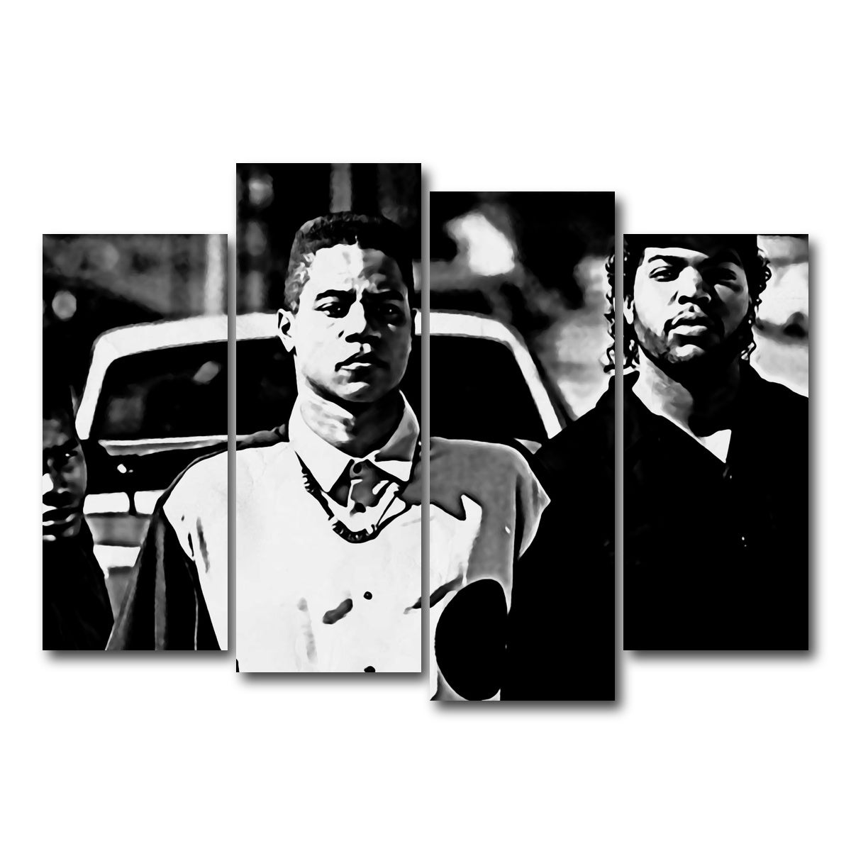AUTO-MOCKUP WHITE | boyz n the hood | 4 Piece | Gallery Wrap Canvas | group=4_normal
