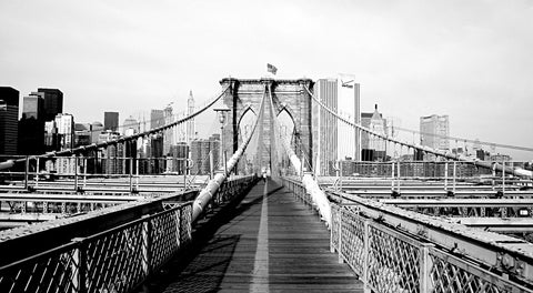 brooklyn bridge flag Wall Art