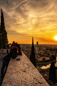 castel san pietro sunset Wall Art