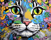 cat graffiti Wall Art