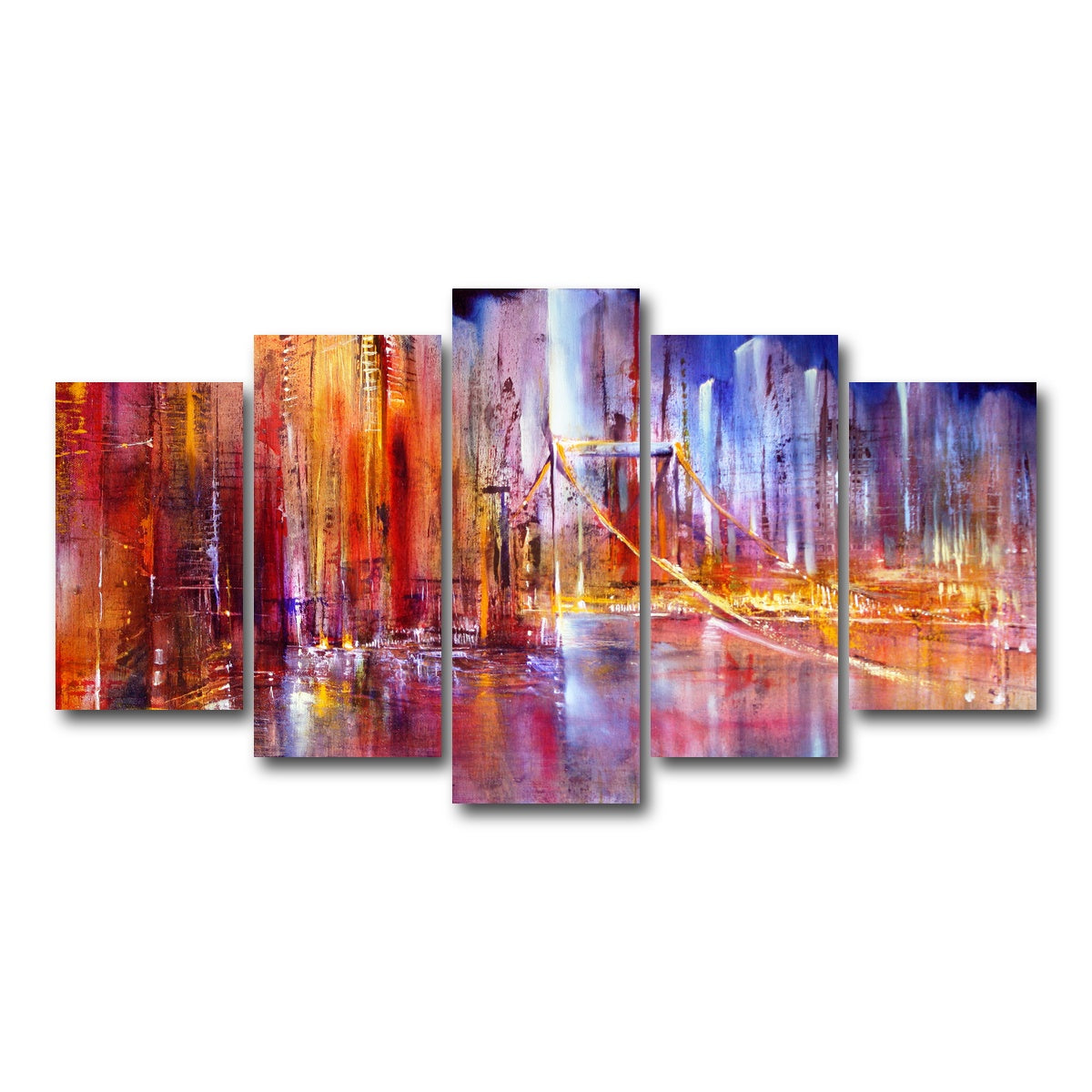 AUTO-MOCKUP WHITE | city scape | 5 Piece | Gallery Wrap Canvas | group=5_normal
