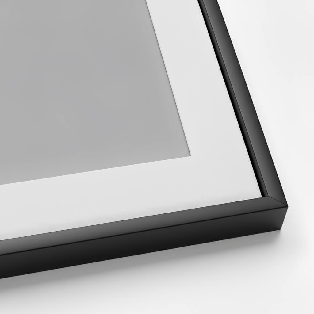 Framed print corner detail