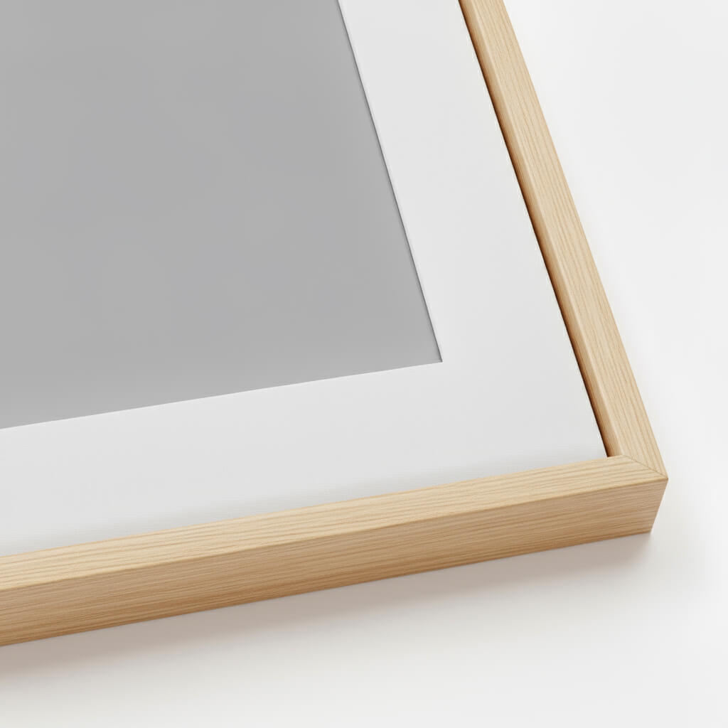 Framed print corner detail