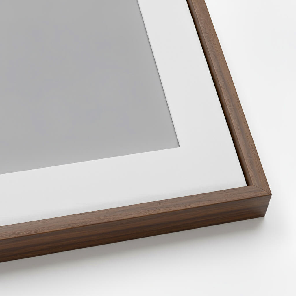 Framed print corner detail