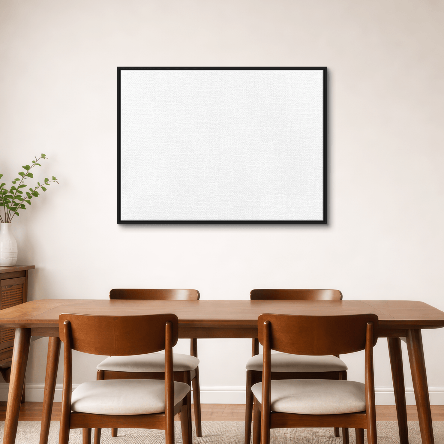 Framed canvas room image