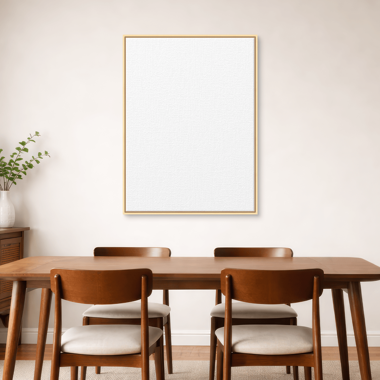 Framed canvas room image