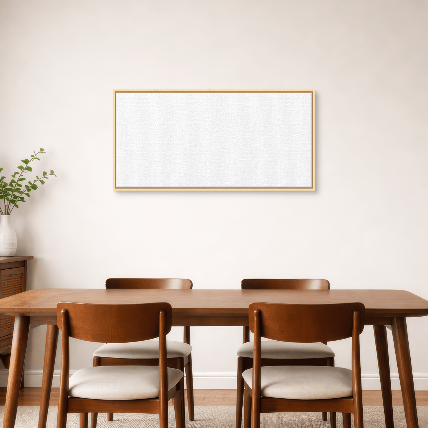 Framed canvas room image