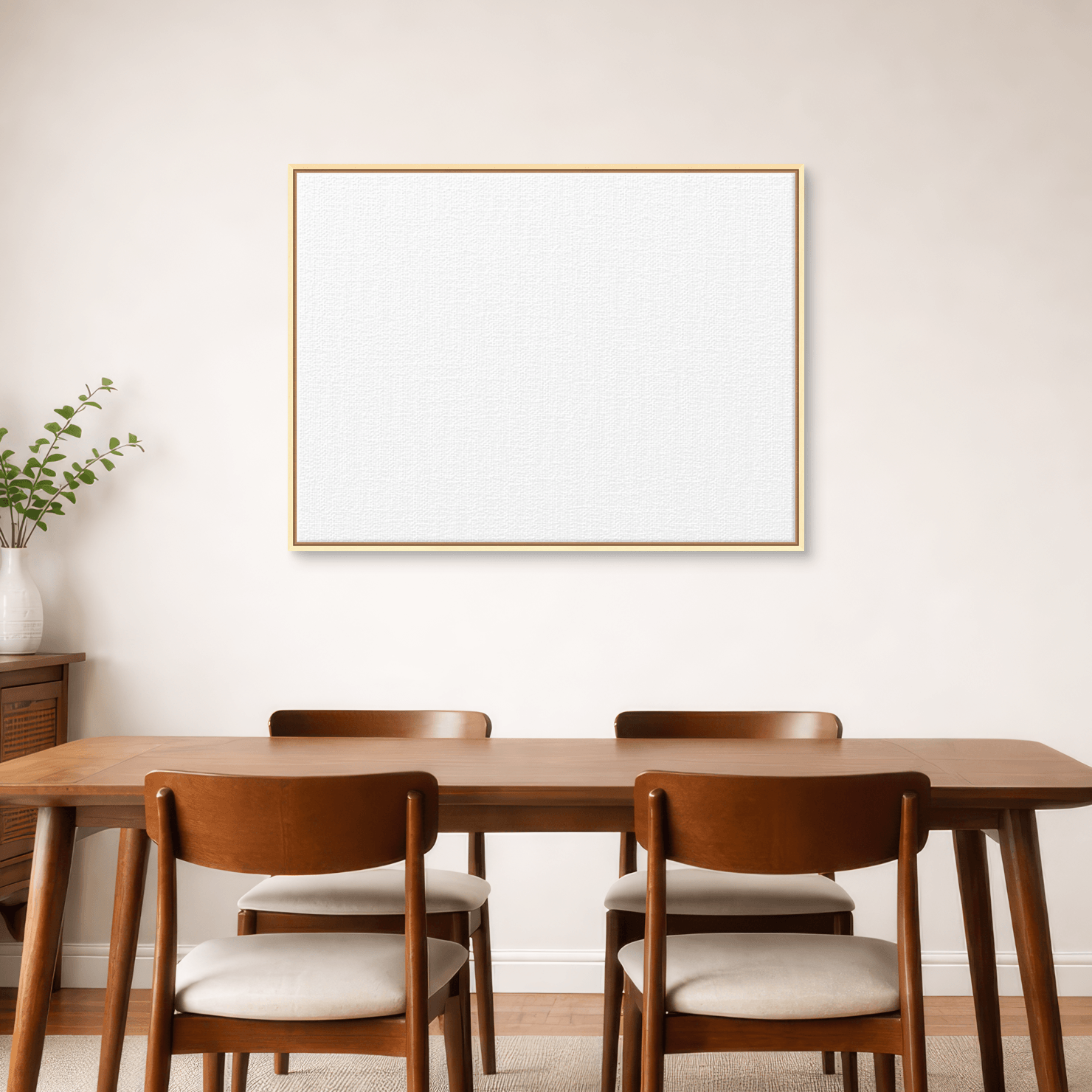 Framed canvas room image
