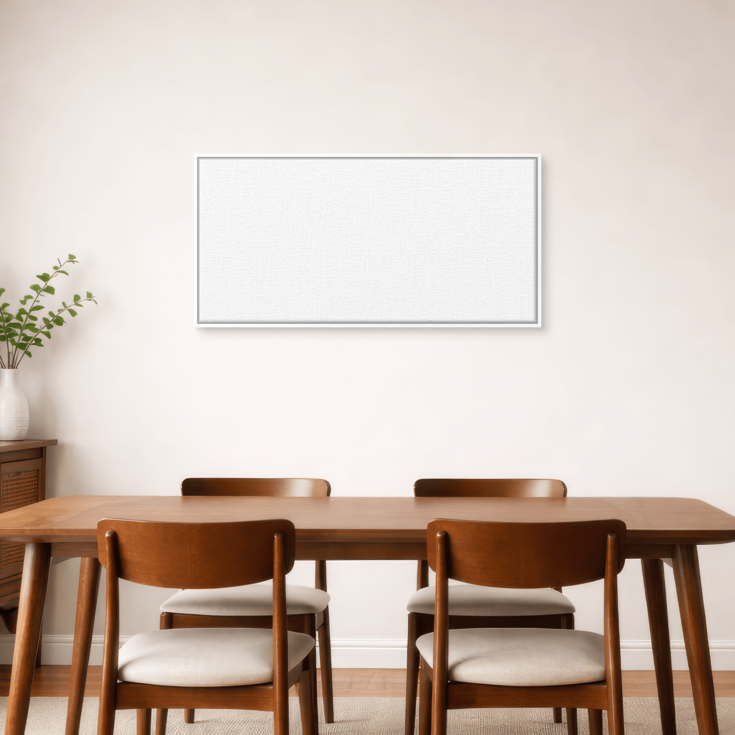 Framed canvas room image