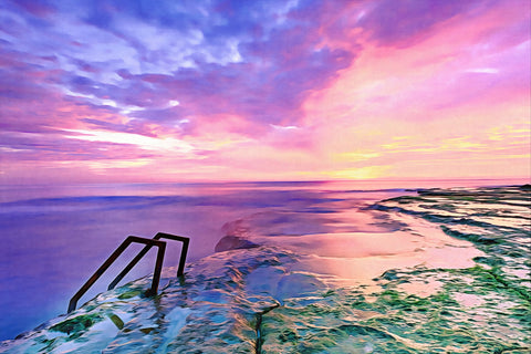 fair skies and calm sea Wall Art