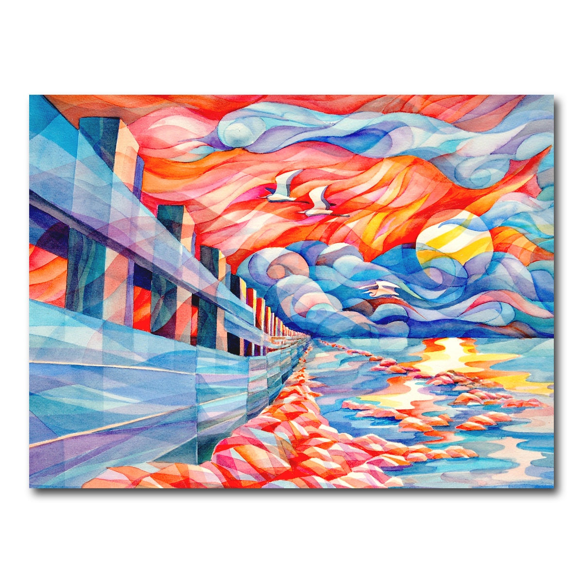 Flight Of The Egrets Wall Art