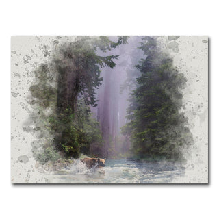 Fording the Stream Wall Art