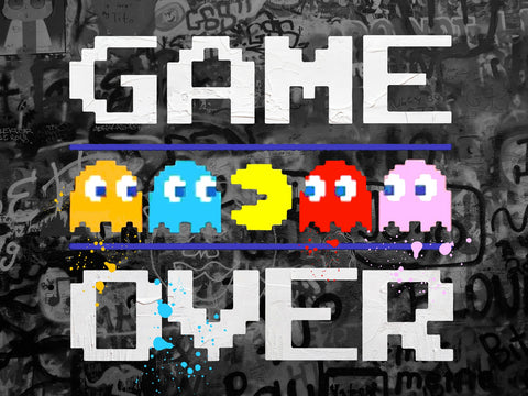 game over Wall Art