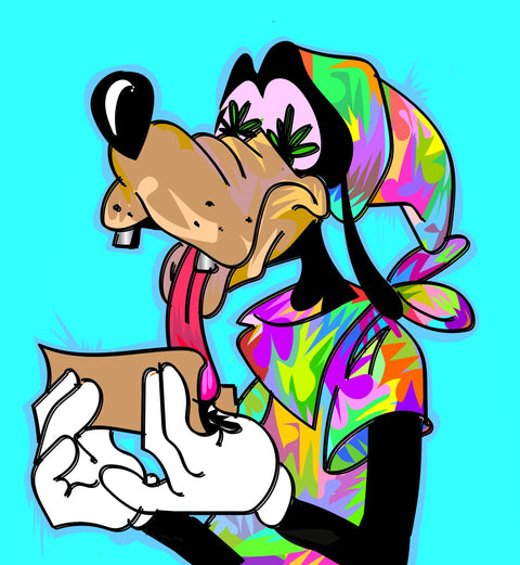 goofy high Wall Art