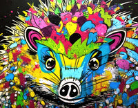 hedgehog graffiti Wall Art
