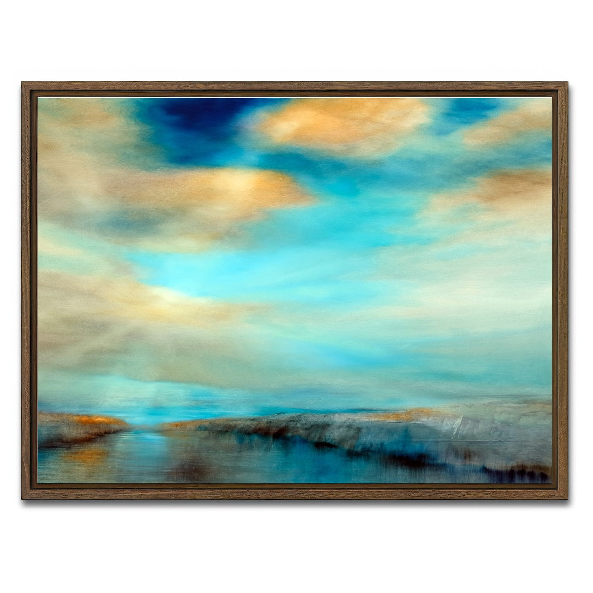 AUTO-MOCKUP WHITE | ins offene | 1 Piece | Walnut Framed Canvas | group=4x3