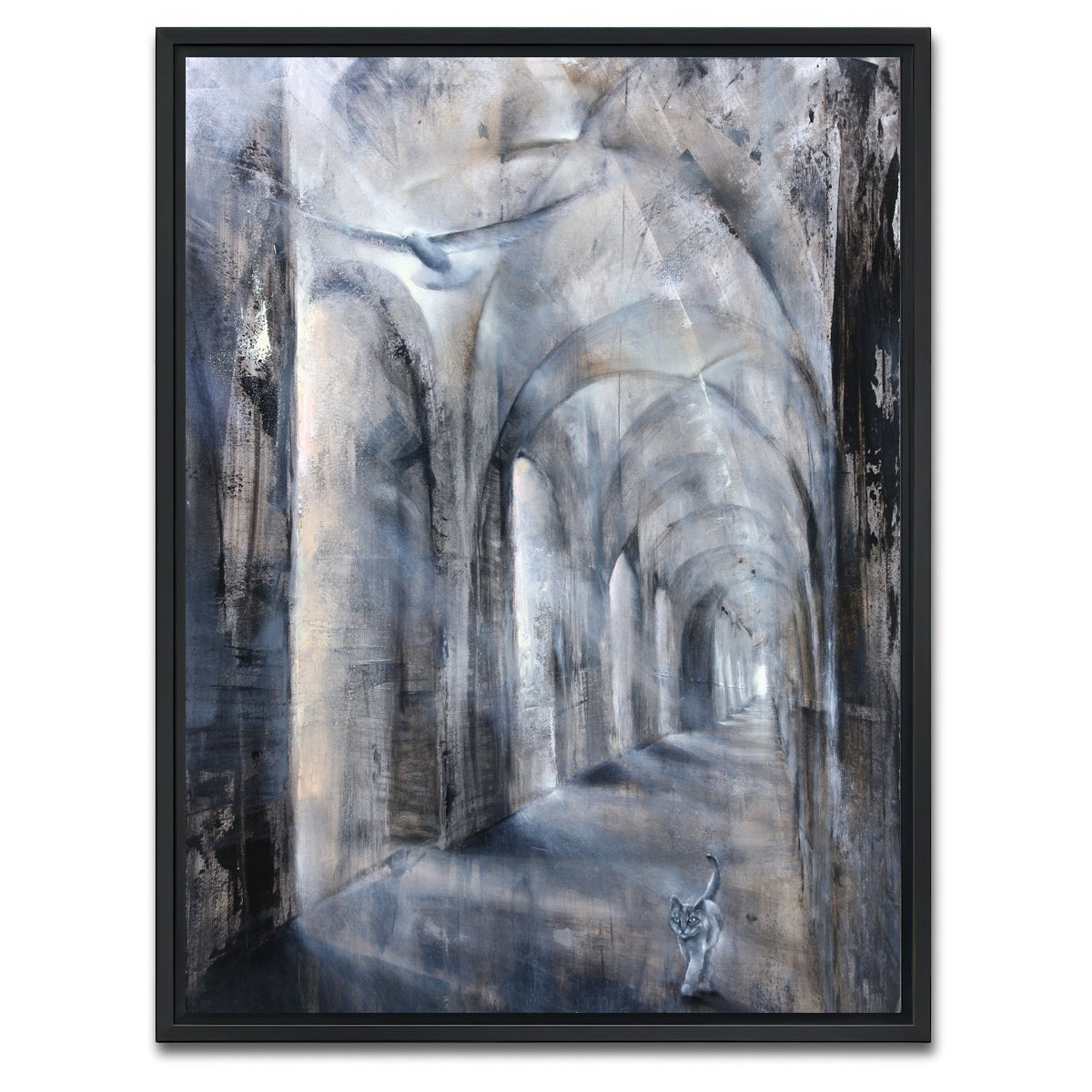 AUTO-MOCKUP WHITE | light and shadow | 1 Piece | Black Framed Canvas | group=3x4