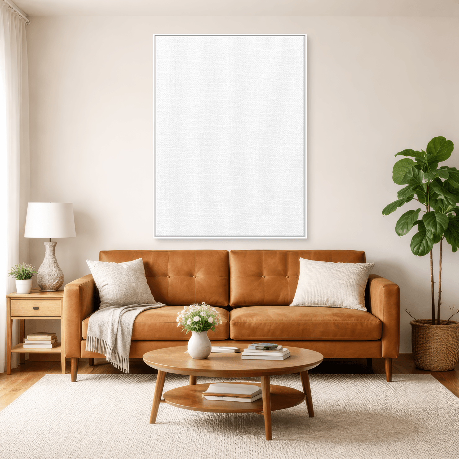 Framed canvas room image
