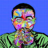 macmiller blue Wall Art