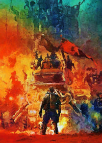 mad max painting Wall Art