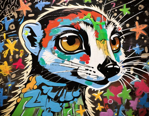 meerkat graffiti Wall Art