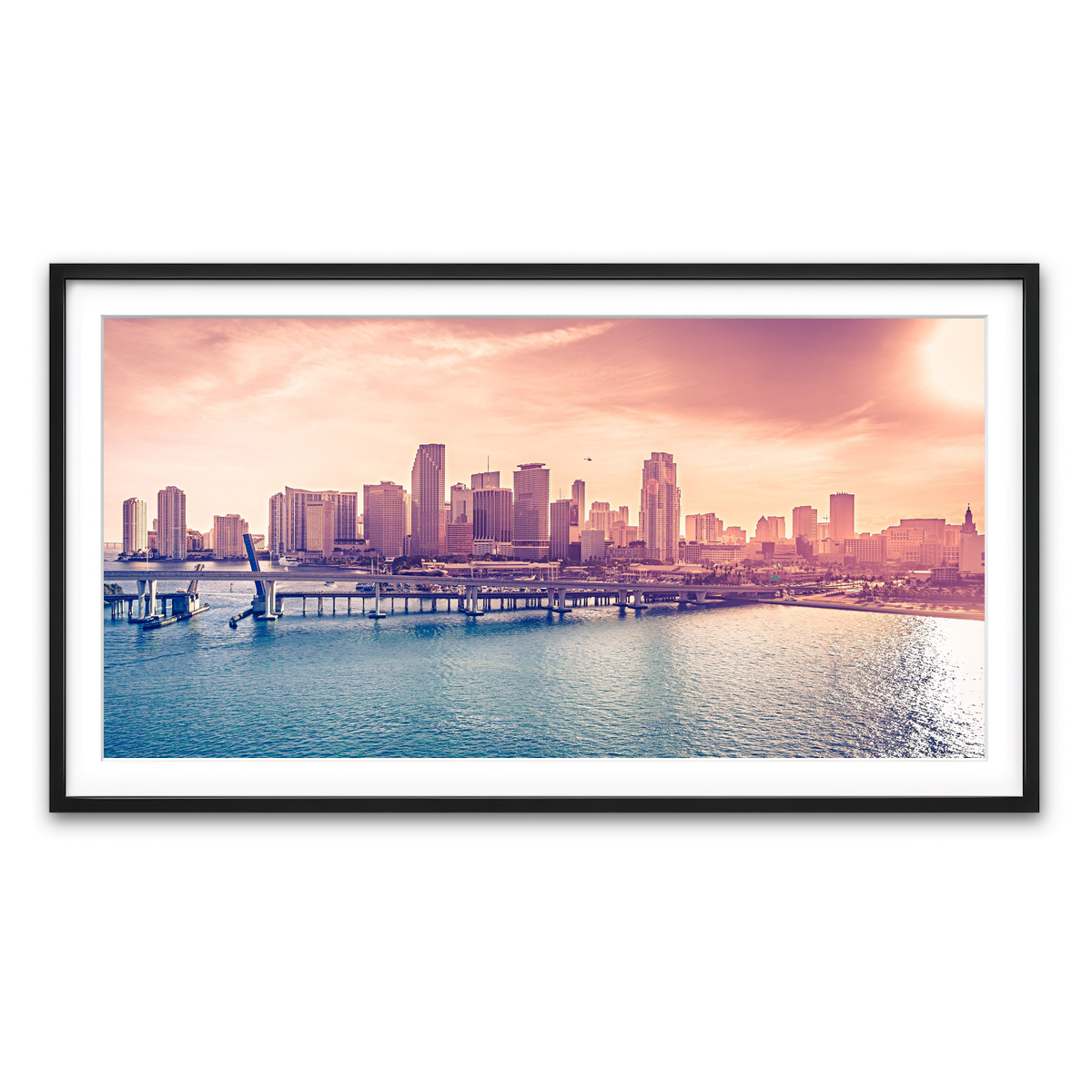 Framed Print 2x1 Black