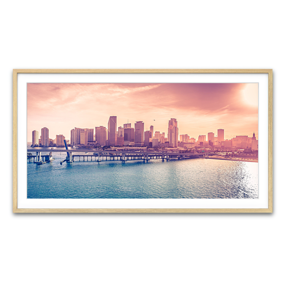 Framed Print 2x1 Natural