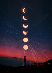 moon phase Wall Art