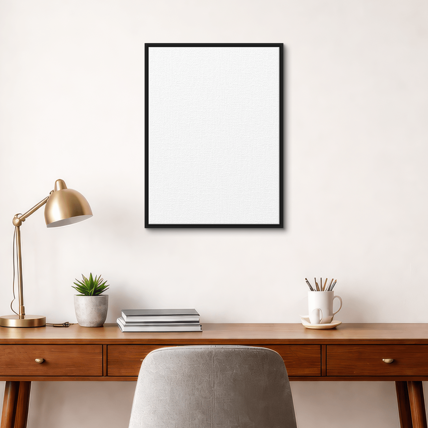 Framed canvas room image