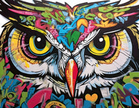 owl graffiti Wall Art