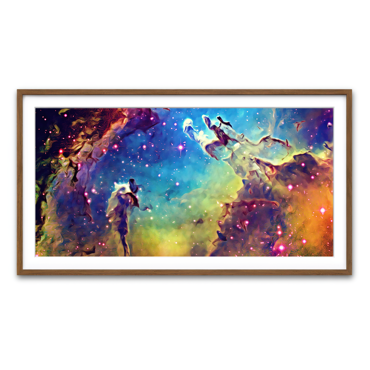 Framed Print 2x1 Walnut