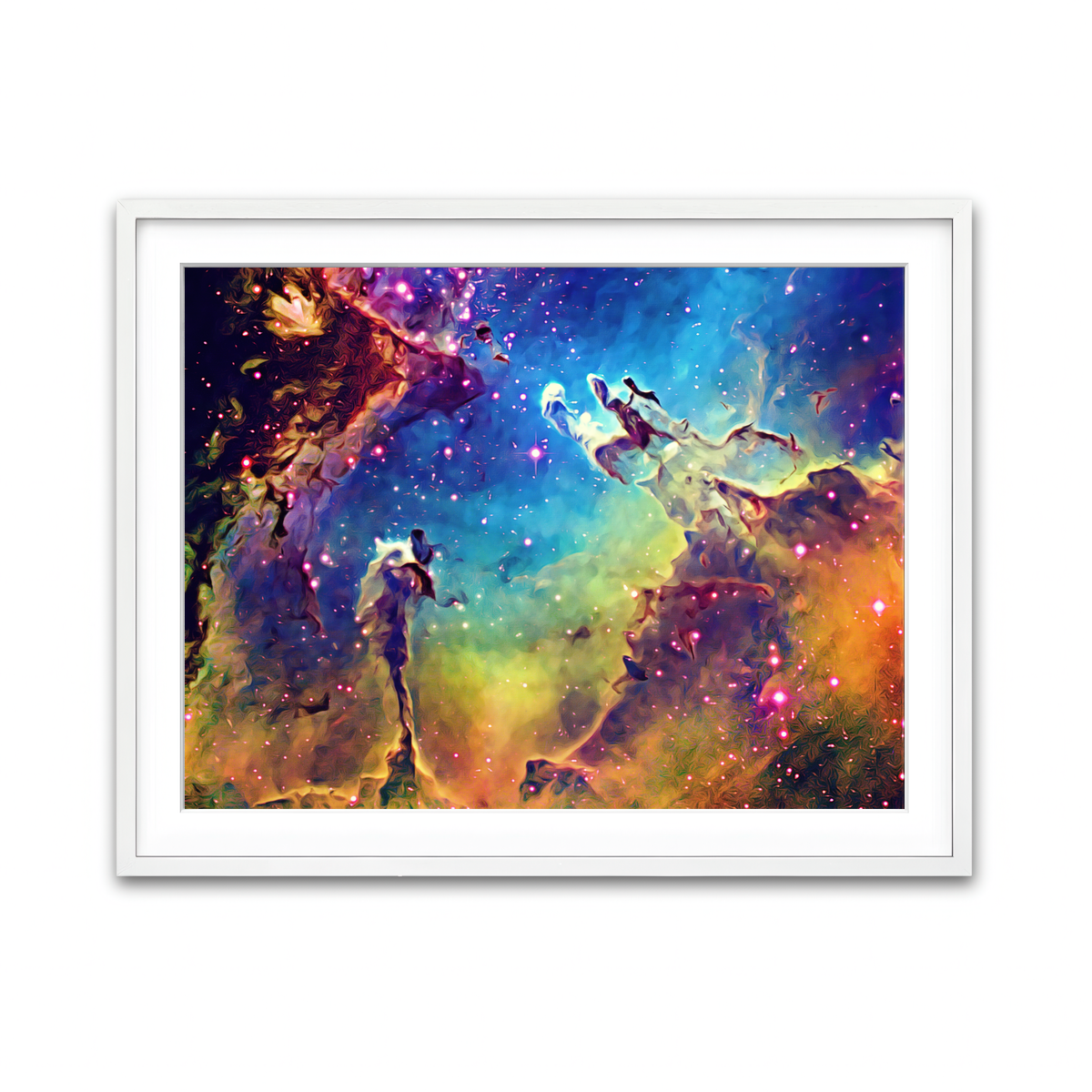 Framed Print 4x3 White