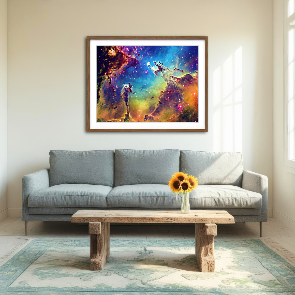 AUTO-MOCKUP ROOM | Pillars Of Creation Wall Art