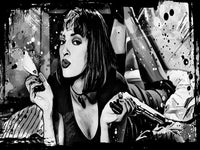 pulp fiction grayscale Wall Art