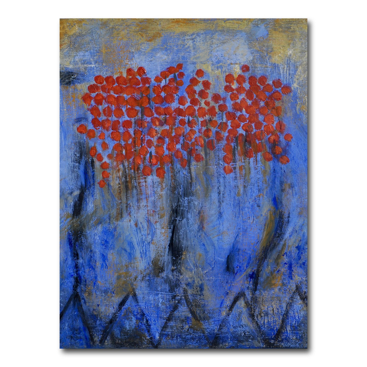 Red Flowers Wall Art