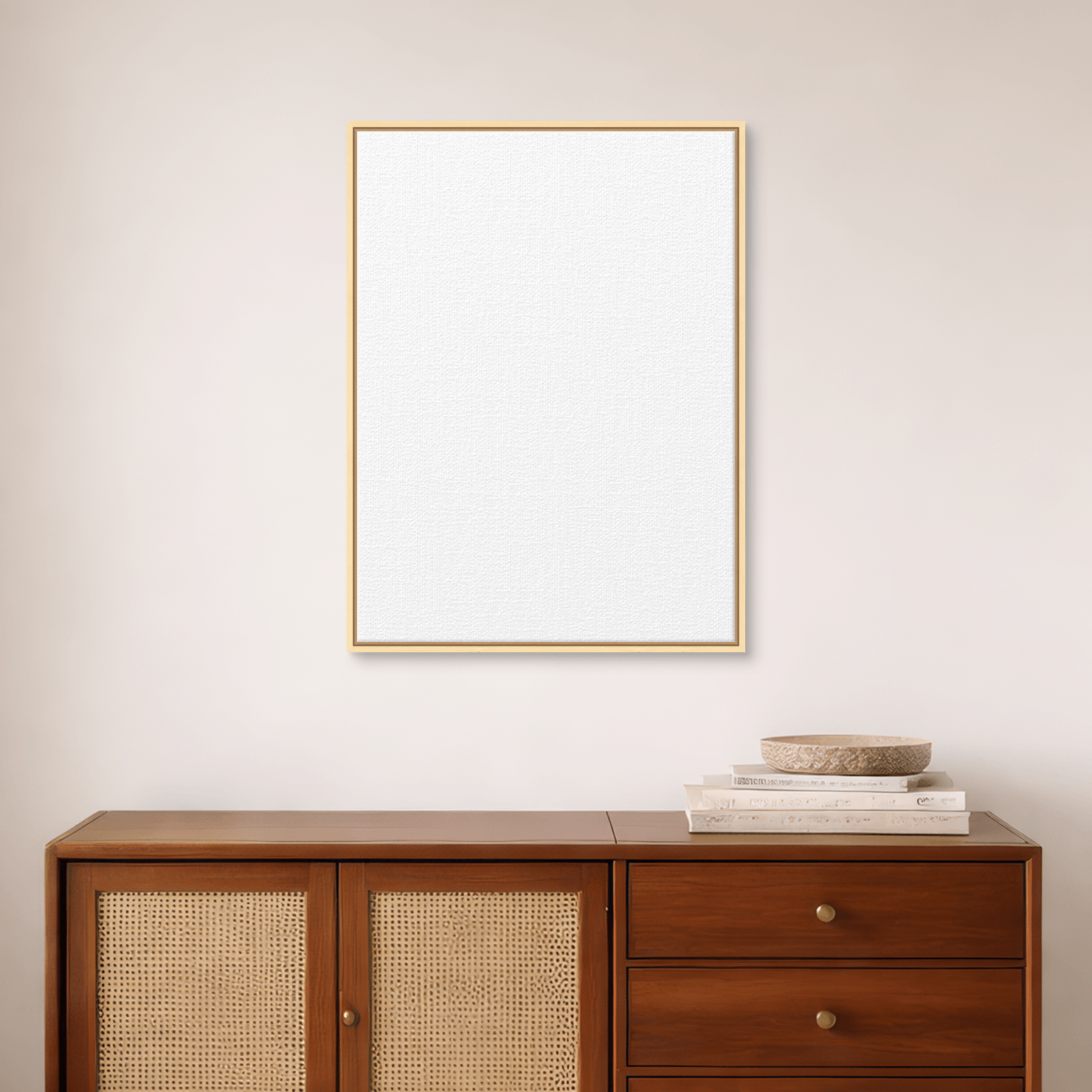 Framed canvas room image