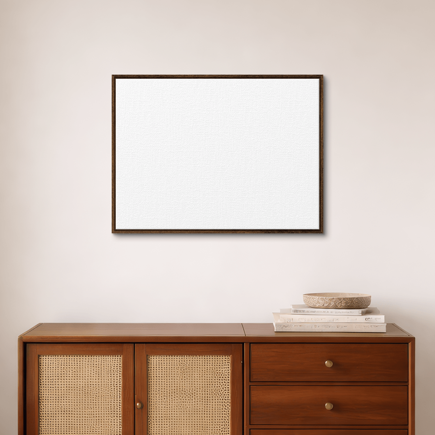 Framed canvas room image