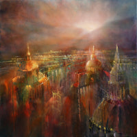 the city wakes up Wall Art