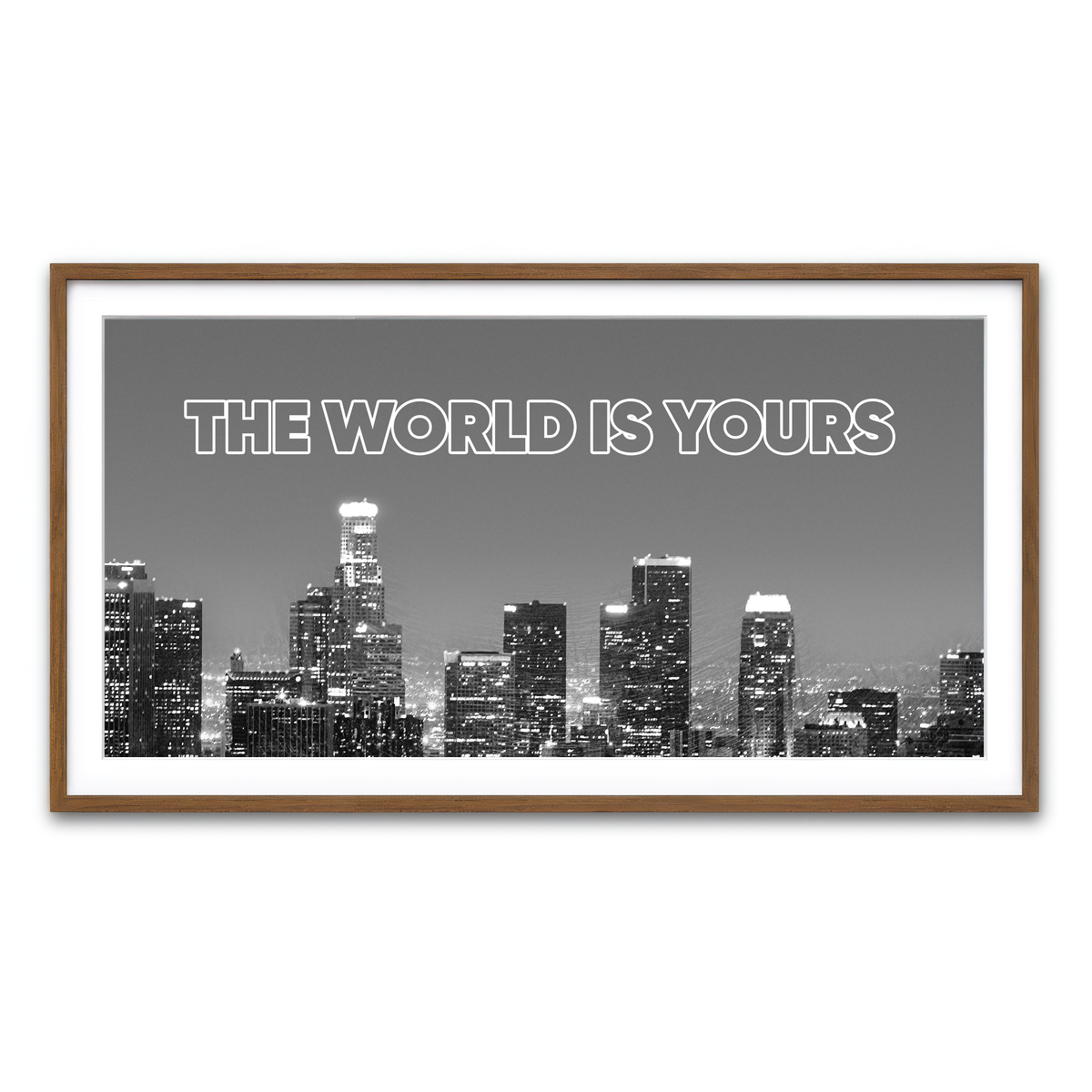 Framed Print 2x1 Walnut